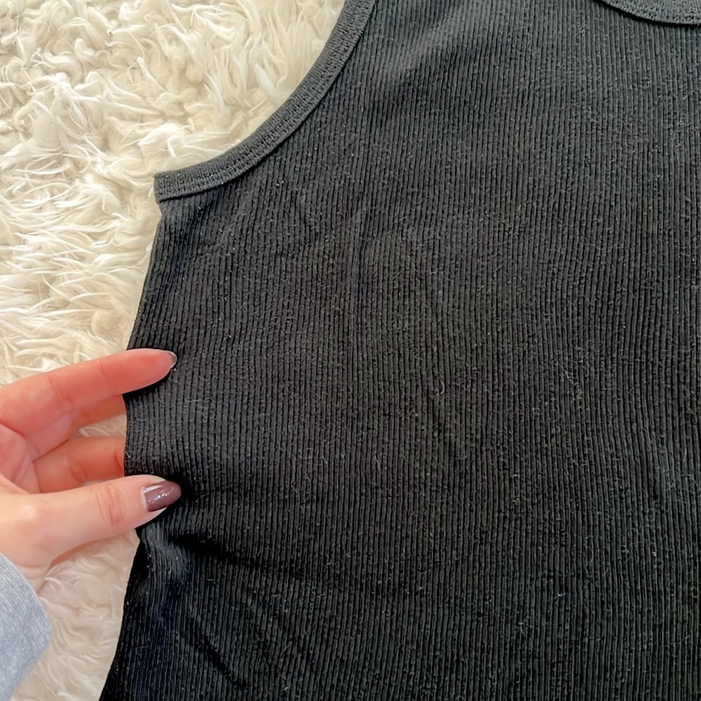 Goodfellow & CO. Muscle Shirts Black Ribbed Mens Tank Top Bundle - Picture 3 of 7